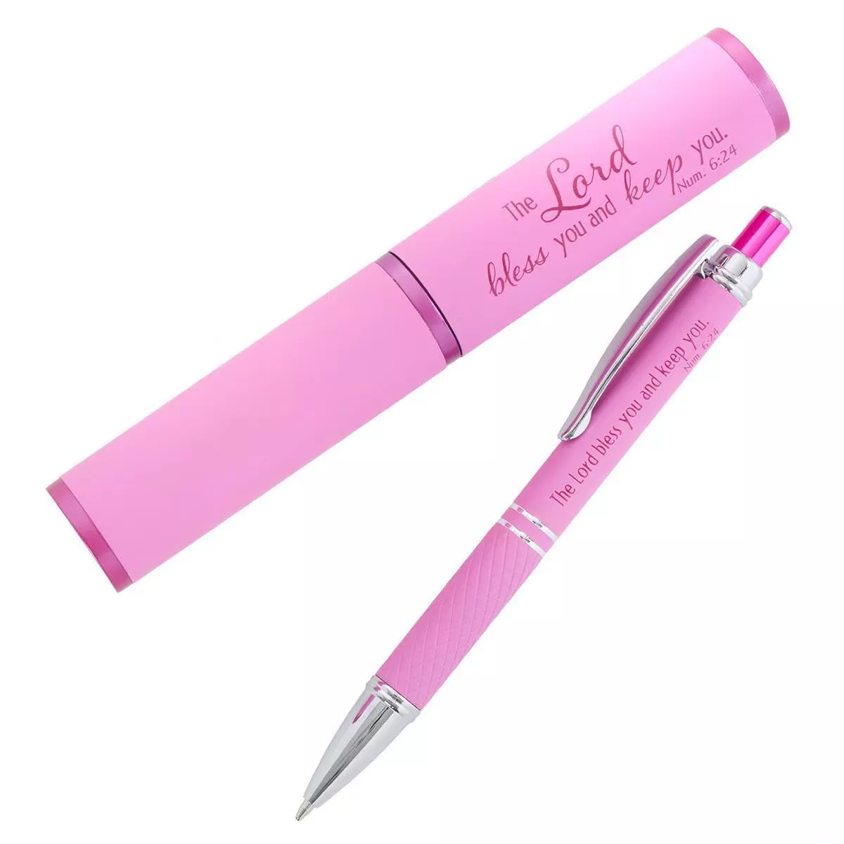 Bless You and Keep You Pink Gift Pen and Case – Numbers 6:24