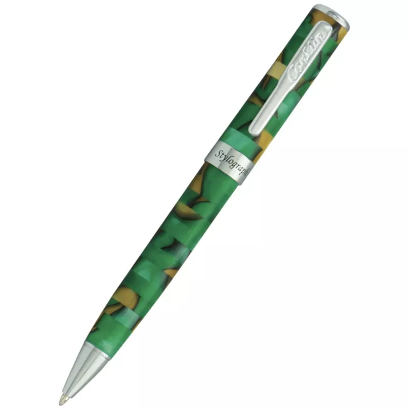 *Clearance* Conklin Stylograph Mosaic Green/Brown Ballpoint Pen
