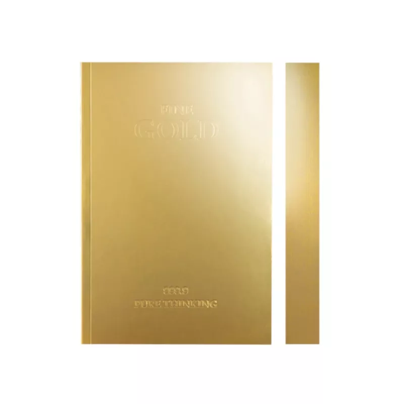 *Clearance* Daycraft Slab Lined Notebook (A6, Gold)