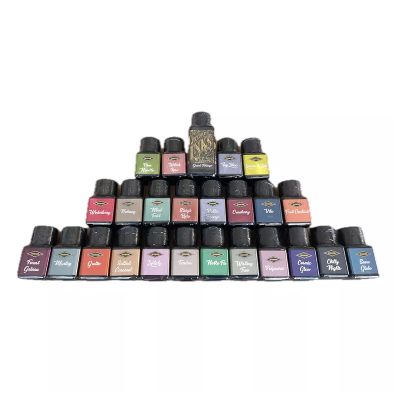 *Clearance* Diamine Black Edition Inks – Complete Line 25 Bottles (12ml & 30ml – Unboxed)