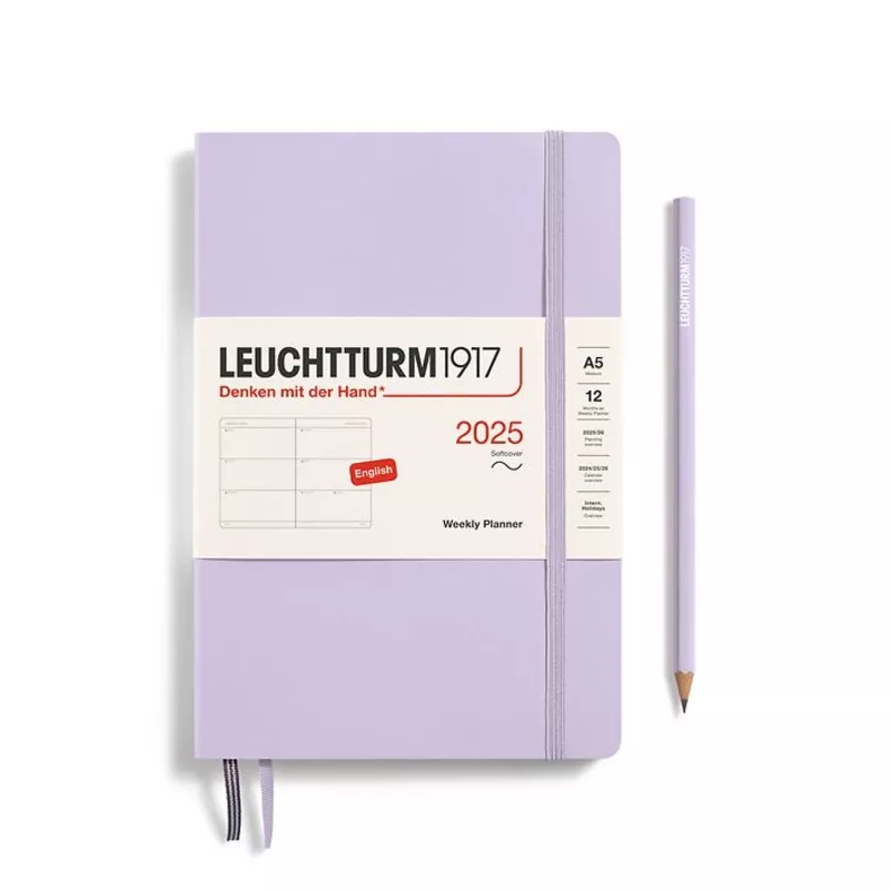 *Clearance* Leuchtturm1917 – 2025 Weekly Planner Softcover (A5) – Lilac (Current Year)