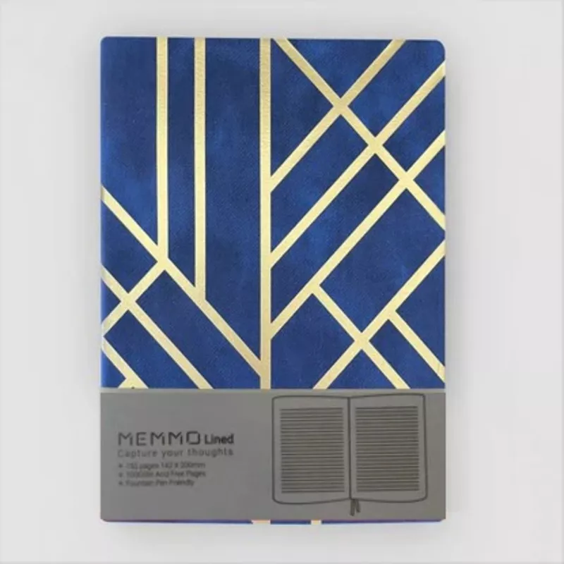 *Clearance* MEMMO Lined Art Deco Notebook A5, Gatsby