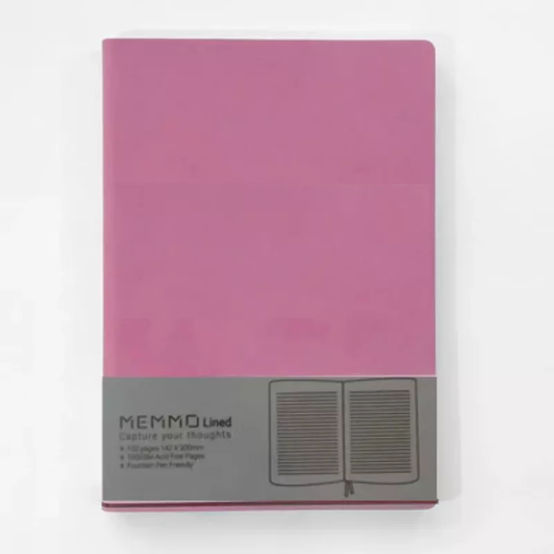 *Clearance* MEMMO Notebook – Pink – A5 – Lined