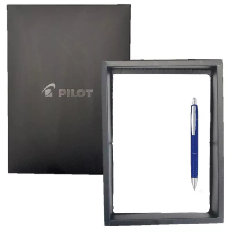 *Clearance* Pilot Coupe Retractable Ballpoint Pen Gift Set – Metallic Blue