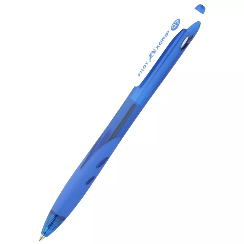 *Clearance* Pilot Rexgrip Retractable Ballpoint Pen – Blue 12 Pack
