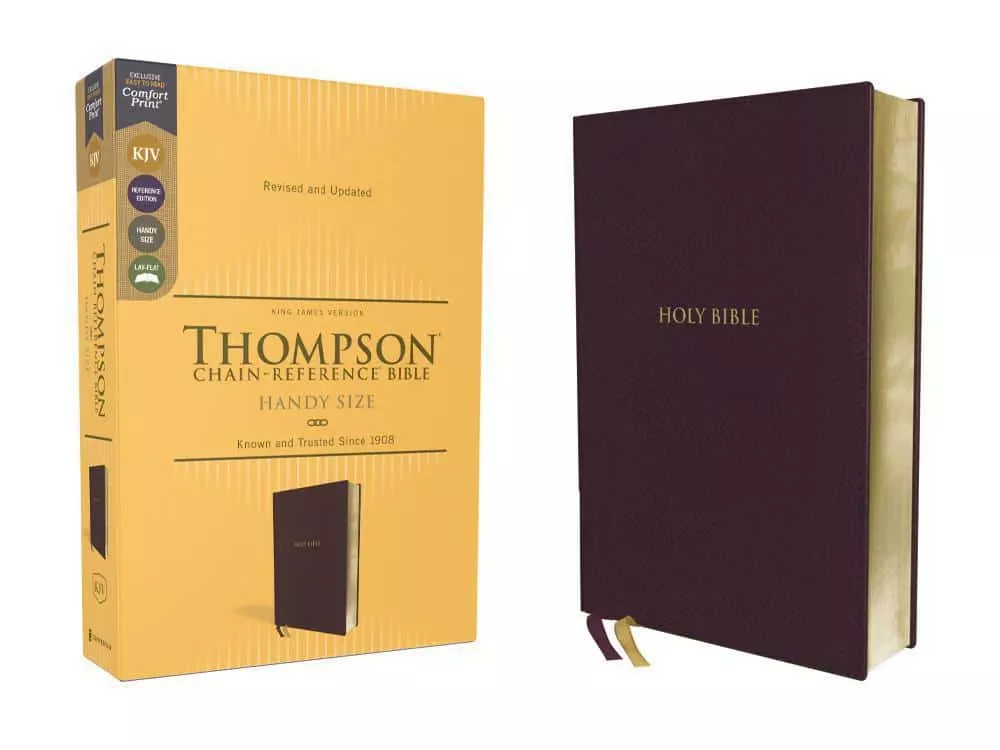 KJV, Thompson Chain-Reference Bible, Handy Size (Burgundy Leathersoft)