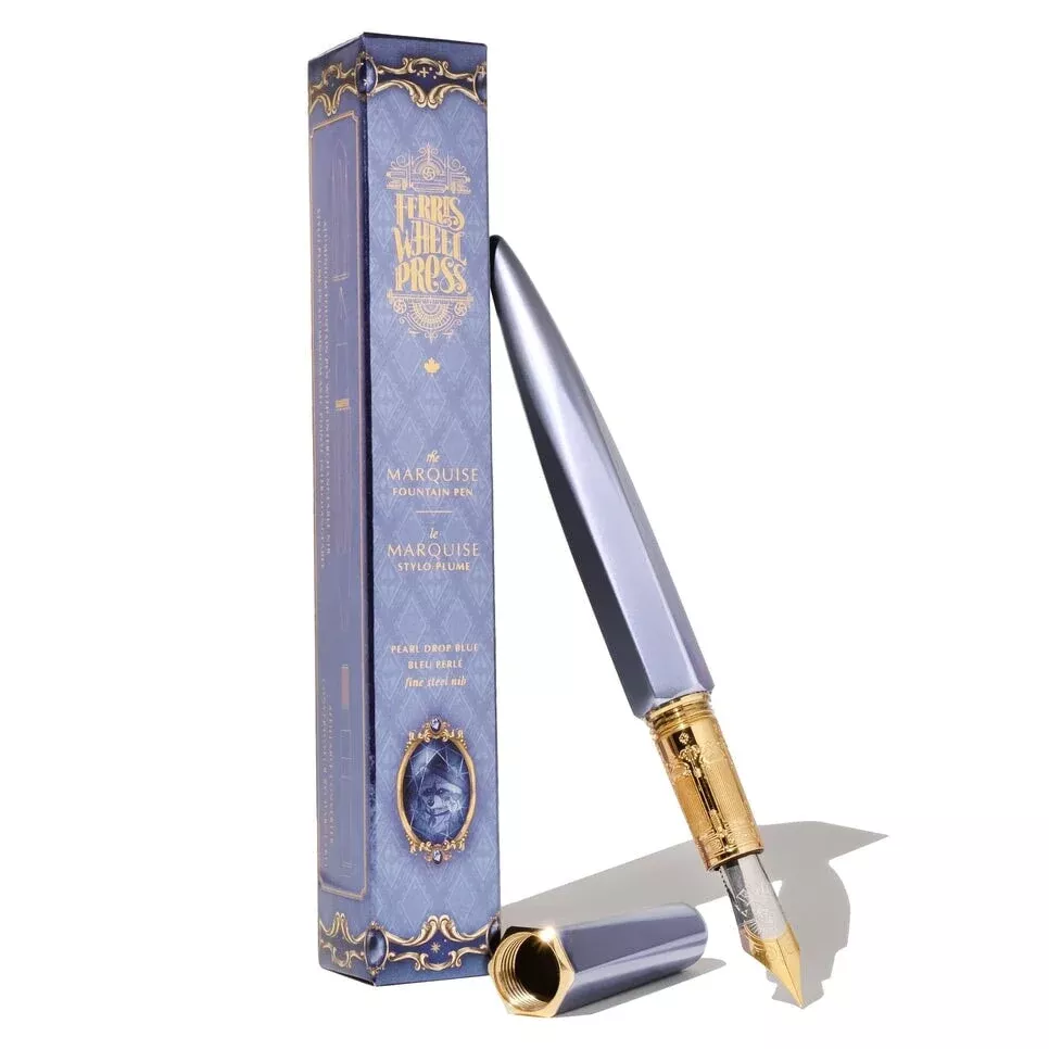 The Marquise Fountain Pen - Pearl Drop Blue (Medium)