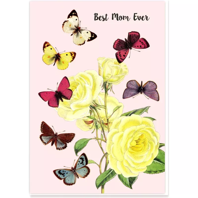 Mother’s Day Greeting Card Best Mom Ever – Butterflies