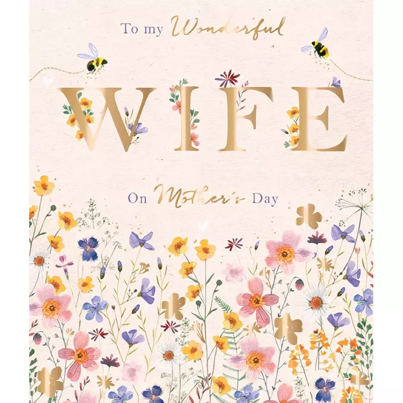 Mother’s Day Greeting Card Wonderful Wife