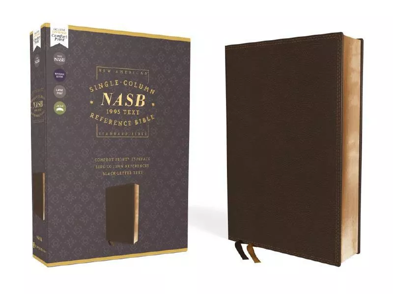 NASB, Single-Column Reference Bible, Wide Margin, 1995 Text, Comfort Print