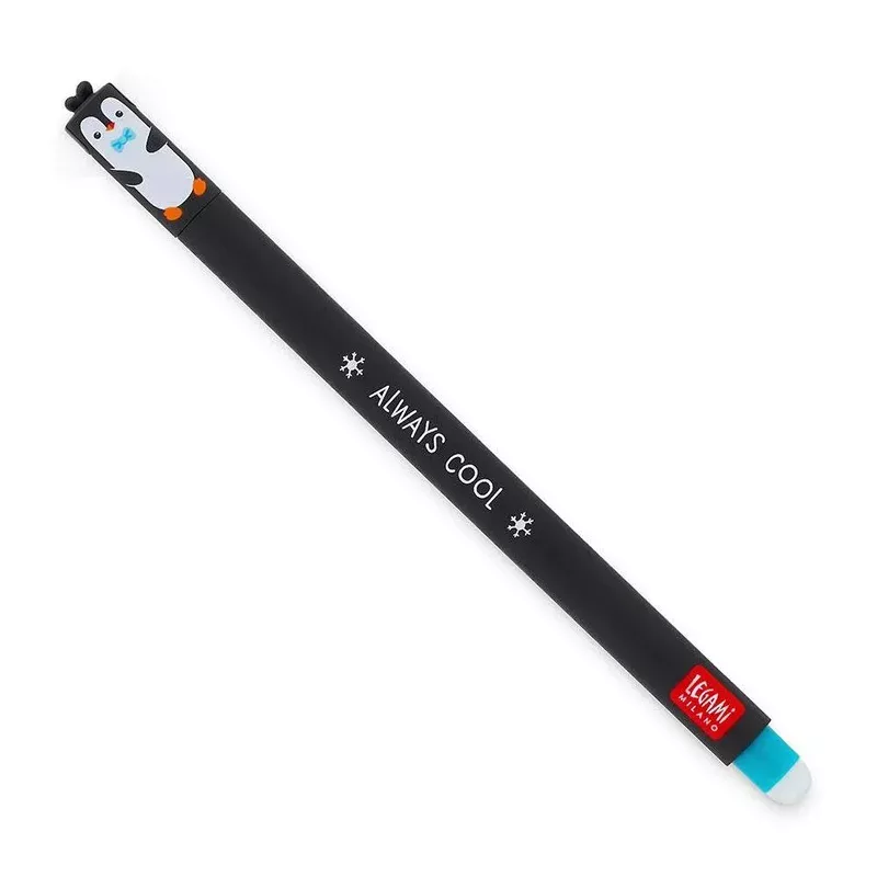 Penguin Erasable Gel Pen – Turquoise Ink