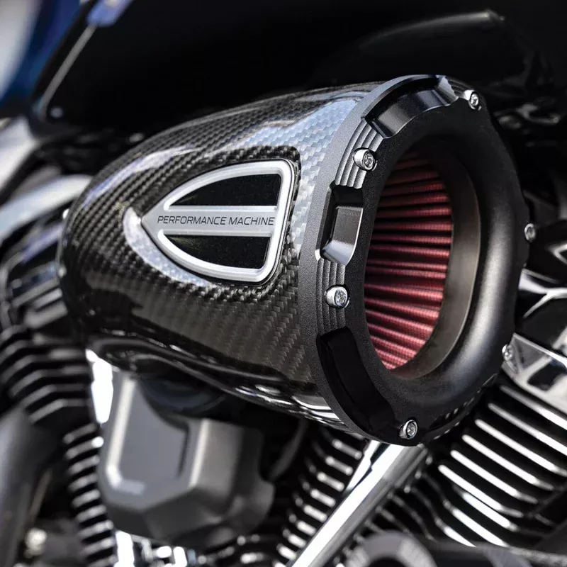 Performance Machine C4 Series Carbon Fibre Air Cleaner Kit For Harley Davidson FLHRXS 1868 2024 – Black Ops/Carbon Fiber
