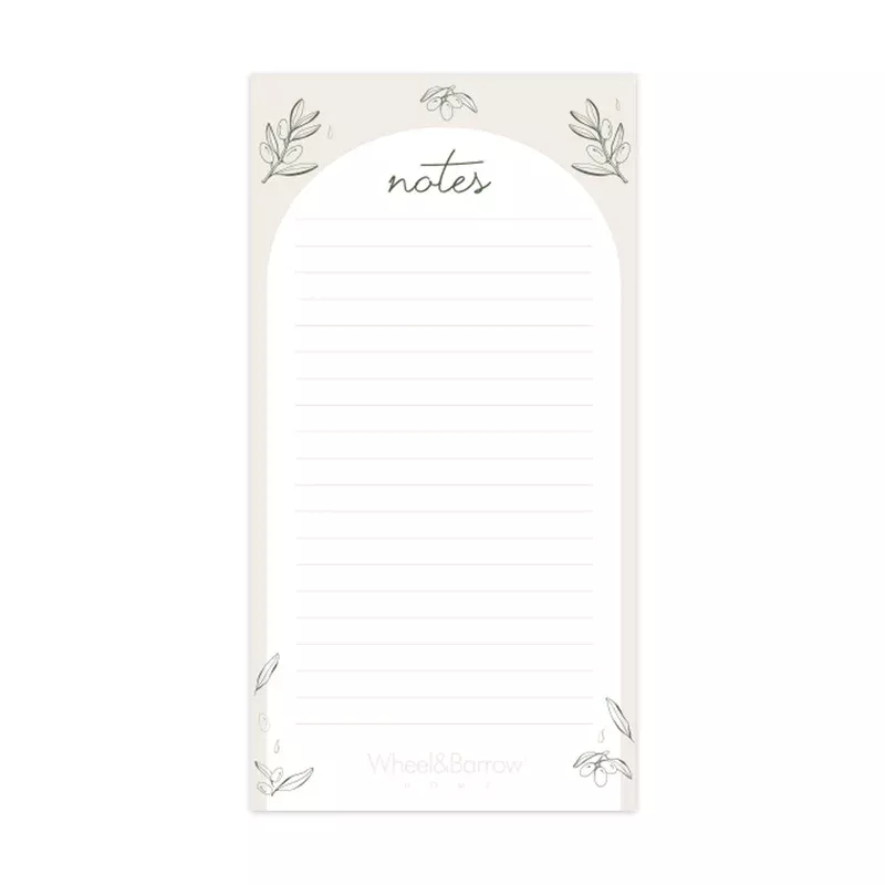 Plain Notepad with Olive Leaves
