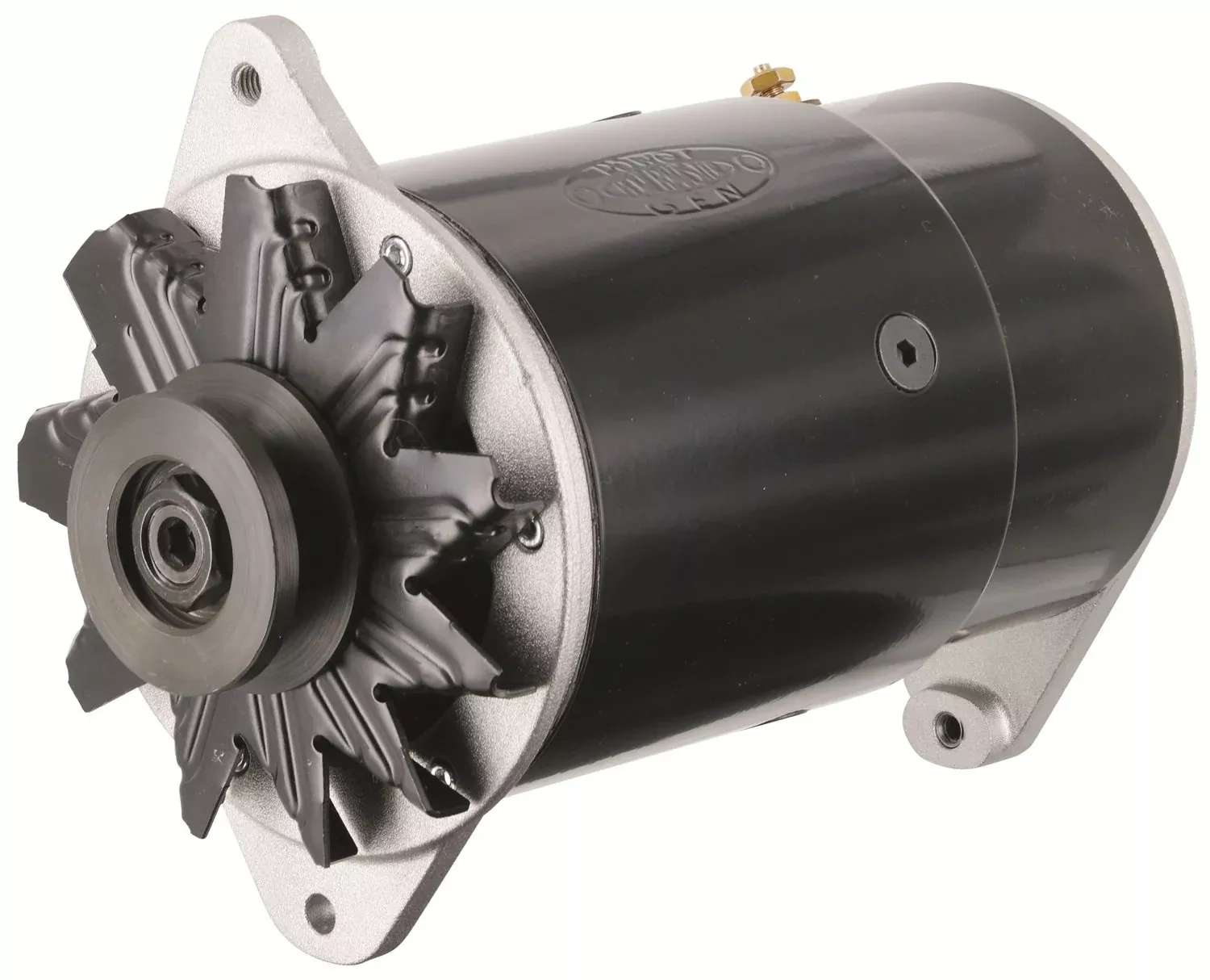 Powermaster 82051 Powergen Gm Black Long 90A 12V W/Pulley For 3/8 Belt