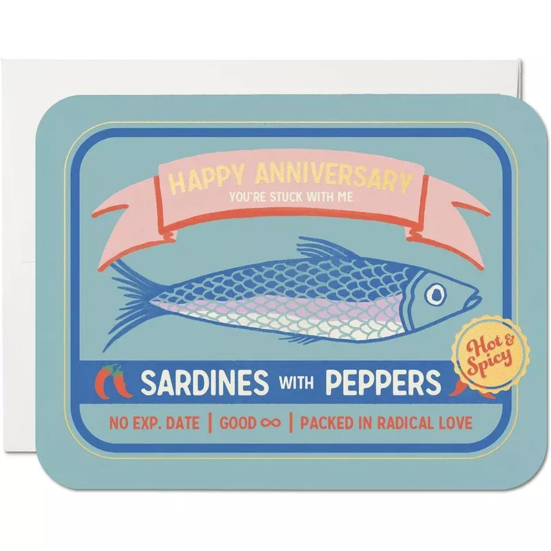 Sardines Anniversary Card