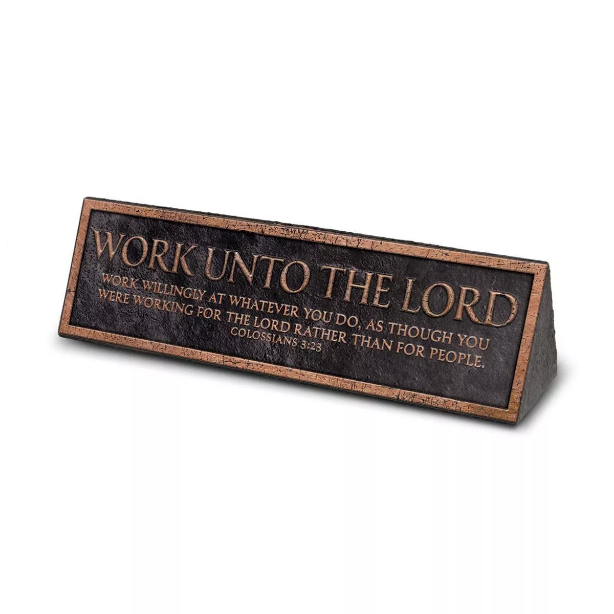 Tabletop Plaque: Work Lord 6.5IN