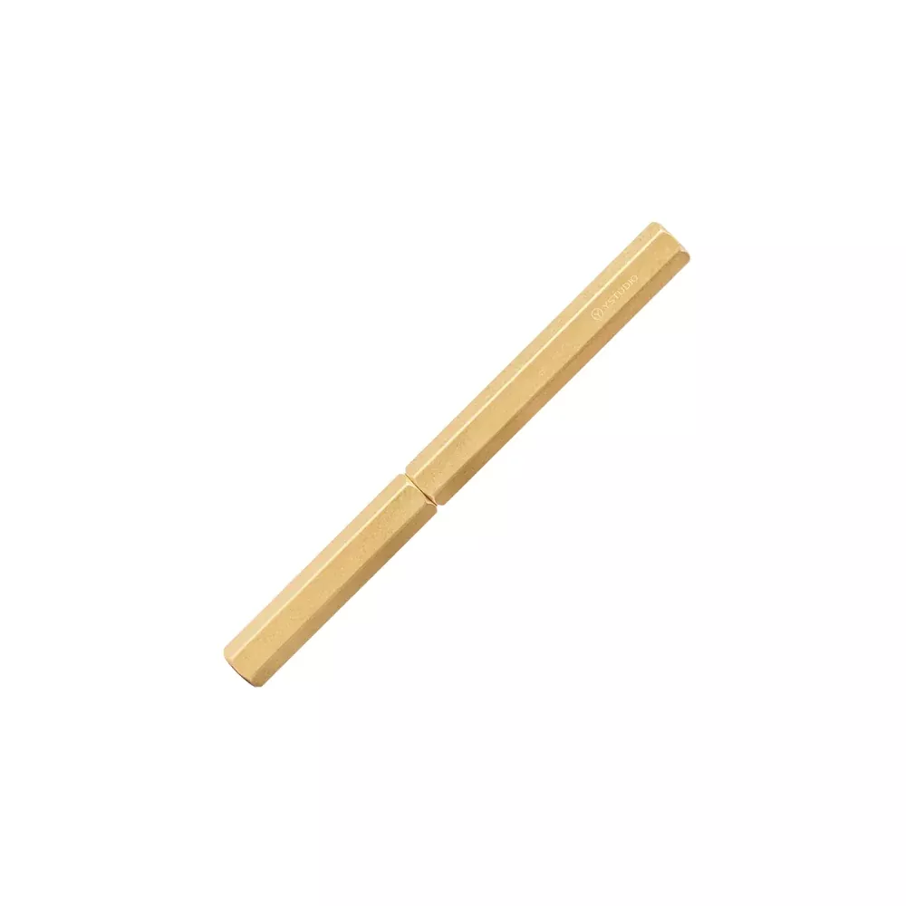 Ystudio Classic Revolve Fountain Pen Brass