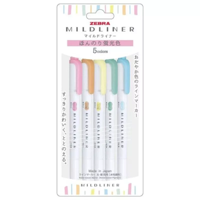 Zebra Mildliner 5 Color Set FQ12851482