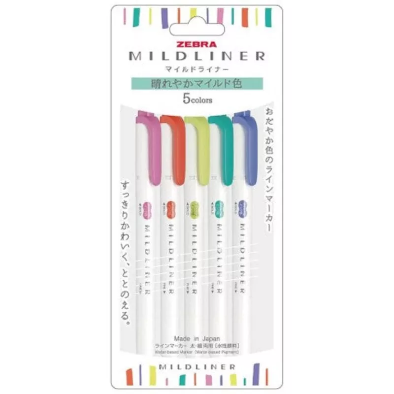 Zebra Mildliner 5 Color Set HC FQ12849880