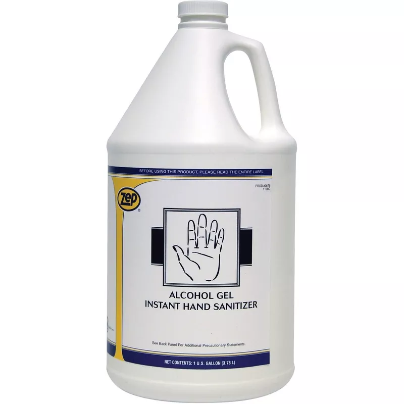 Zep Hand Sanitizer Gel – 1 gal – Bottle Dispenser – Hand – Clear – Anti-irritant – 1 Each