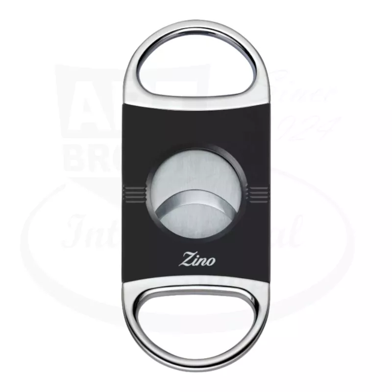 Zino Z2 Double Blade Cigar Cutter – Black & Chrome